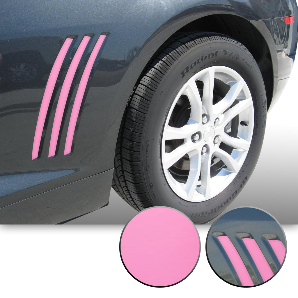 Side Vent Stipe Insert Overlay Vinyl Decal Compatible with and Fits Chevy Camaro 2010-2015