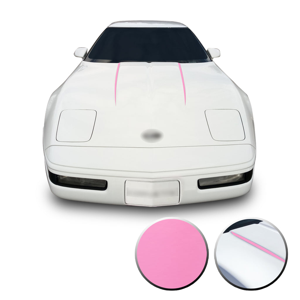 Hood Spears Graphic Overlay Pre Cut Vinyl Decal Compatible with Chevrolet Corvette C4 1984-1996