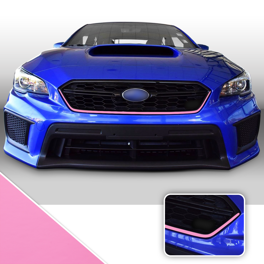 Front Grille Pinstripe Vinyl Decal Overlay Wrap Trim Compatible with and Fits WRX STi 2018-2020