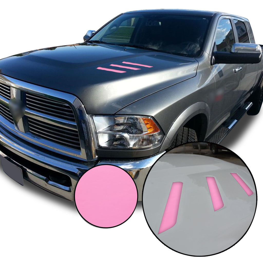 Front Hood Grille Stripe Insert Overlay Vinyl Decal Compatible with and Fits Dodge Ram 2010-2018