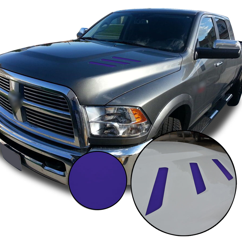 Front Hood Grille Stripe Insert Overlay Vinyl Decal Compatible with and Fits Dodge Ram 2010-2018