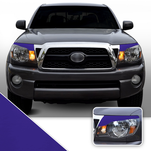 Headlight Eyelid Accent Vinyl Decal Overlay Wrap Compatible with Toyota Tacoma 2005-2011