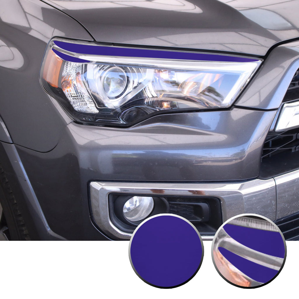 Headlight Eyelid Eyebrow Graphic Vinyl Decal Compatible with Toyota 4Runner 2010-2017