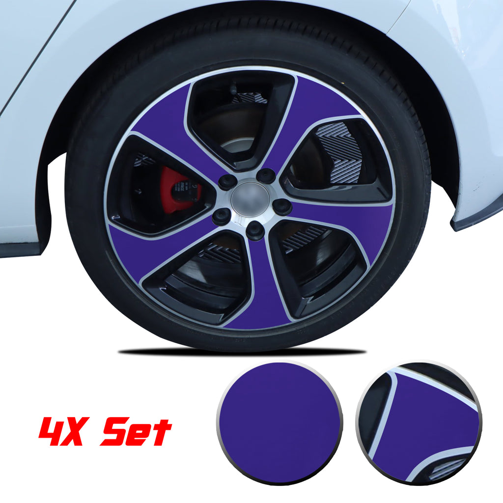 Wheel Rim Overlay Graphic Vinyl Decal Compatible with Volkswagen MK7 GTi 2014-2020
