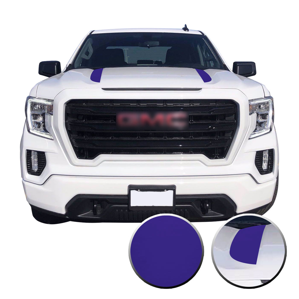 Hood Spear Stripes Trim Vinyl Decal Compatible with GMC Sierra 2020 - 2021