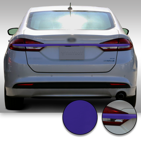 Trunk Trim Rear Chrome Delete Precut Vinyl Wrap Overlay Kit Compatible with and Fits Fusion 2017-2019