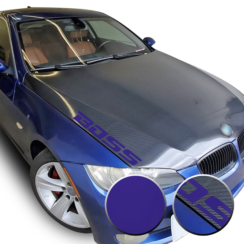 21" x 2.1" Boss Racing Performance Hood Trunk Universal Overlay Pre Cut Graphic Vinyl Decal