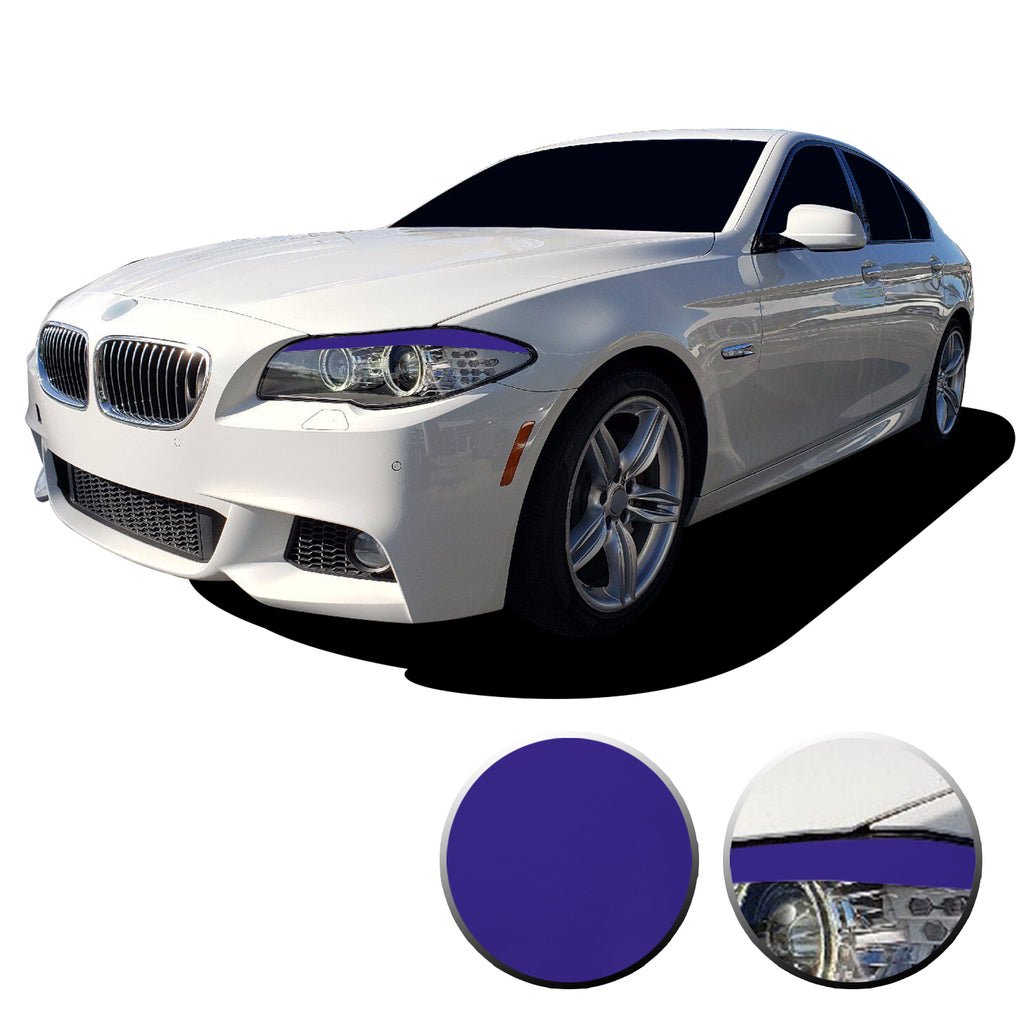 Headlight Eyelid Eyebrow Graphic Vinyl Decal Compatible with BMW 5 Series F10 2011-2013