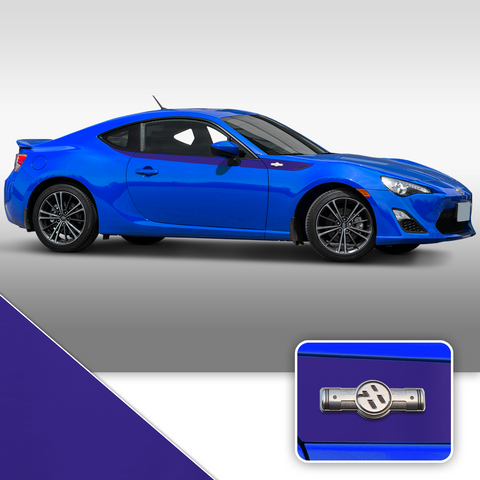 Side Body Stripe Accent Vinyl Graphic Overlay Wrap Compatible with Scion FR-S 2013-2016