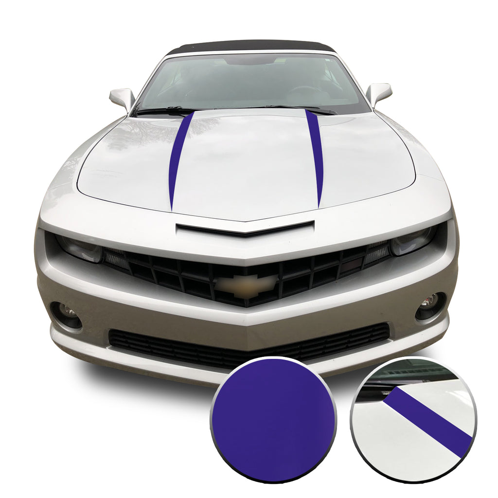 Hood Spears Vinyl Decal Overlay Trim Wrap Compatible with & Fits Camaro 2010-2015