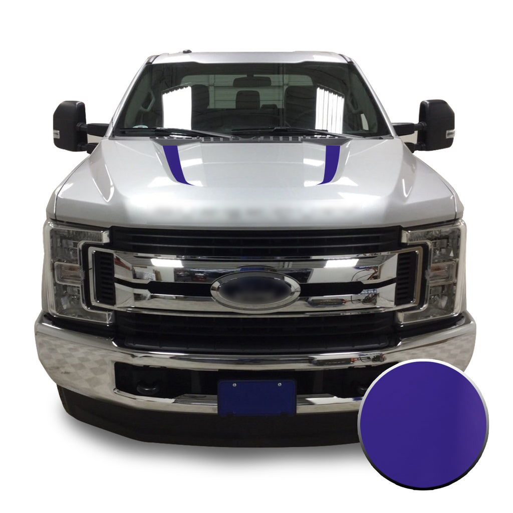 Hood Spears Stripes Vinyl Decal Overlay Wrap Trim Compatible with and Fits Super Duty F250 F350 F450 2017-2019