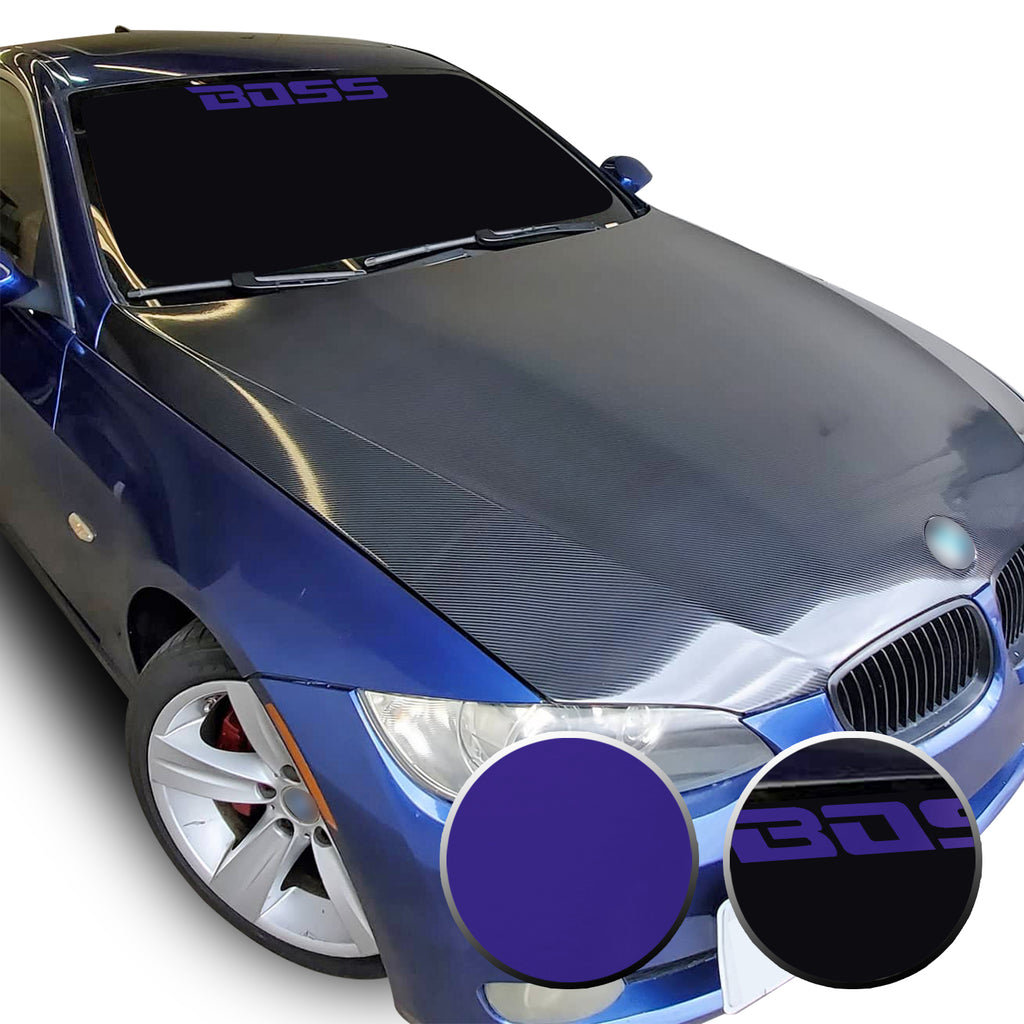 23" x 2.3" Boss Racing Performance Windshield Universal Overlay Pre Cut Graphic Vinyl Decal
