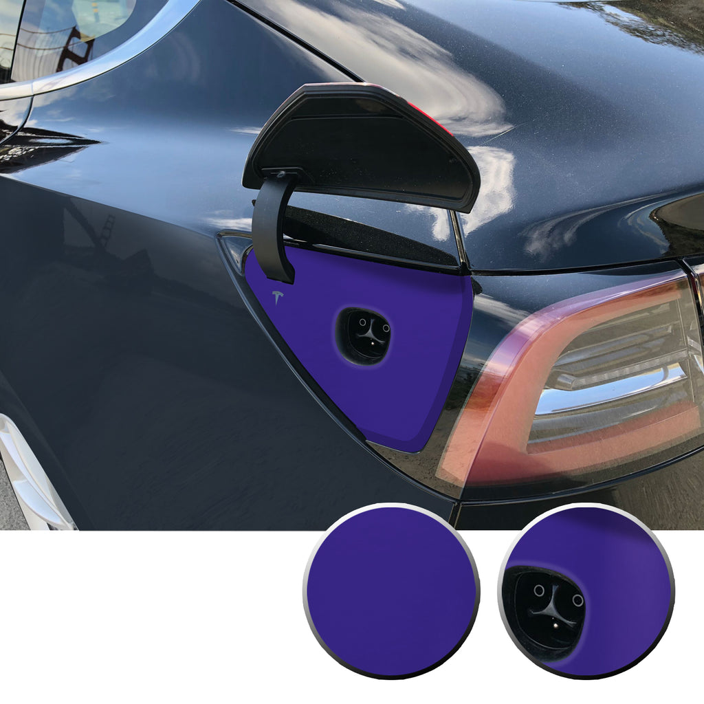 Charging Dock Vinyl Decal Overlay Kit Compatible with Tesla Model 3 2017-2020