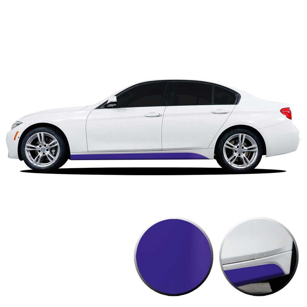 Lower Panel Side Skirt Accent Vinyl Overlay Compatible with BMW 3 Series F30 F31 E90 E91 2007-2019