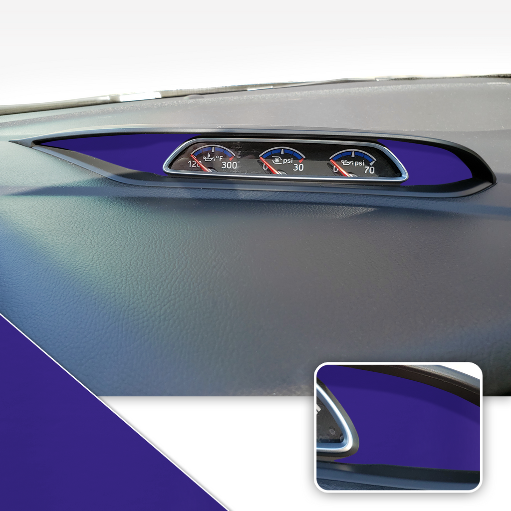 Turbo PSI Pod Instrument Gauges Vinyl Accent Overlay Wrap Trim Compatible with Ford Focus ST RS 2013-2018