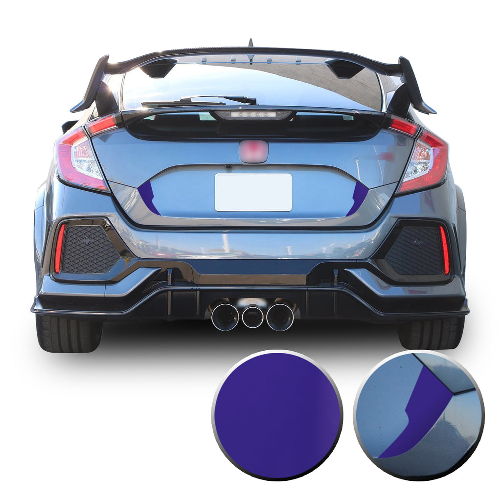 Trunk Fangs Accent Vinyl Decal Overlay Wrap Compatible with Honda Civic Sedan Hatchback 2016-2020