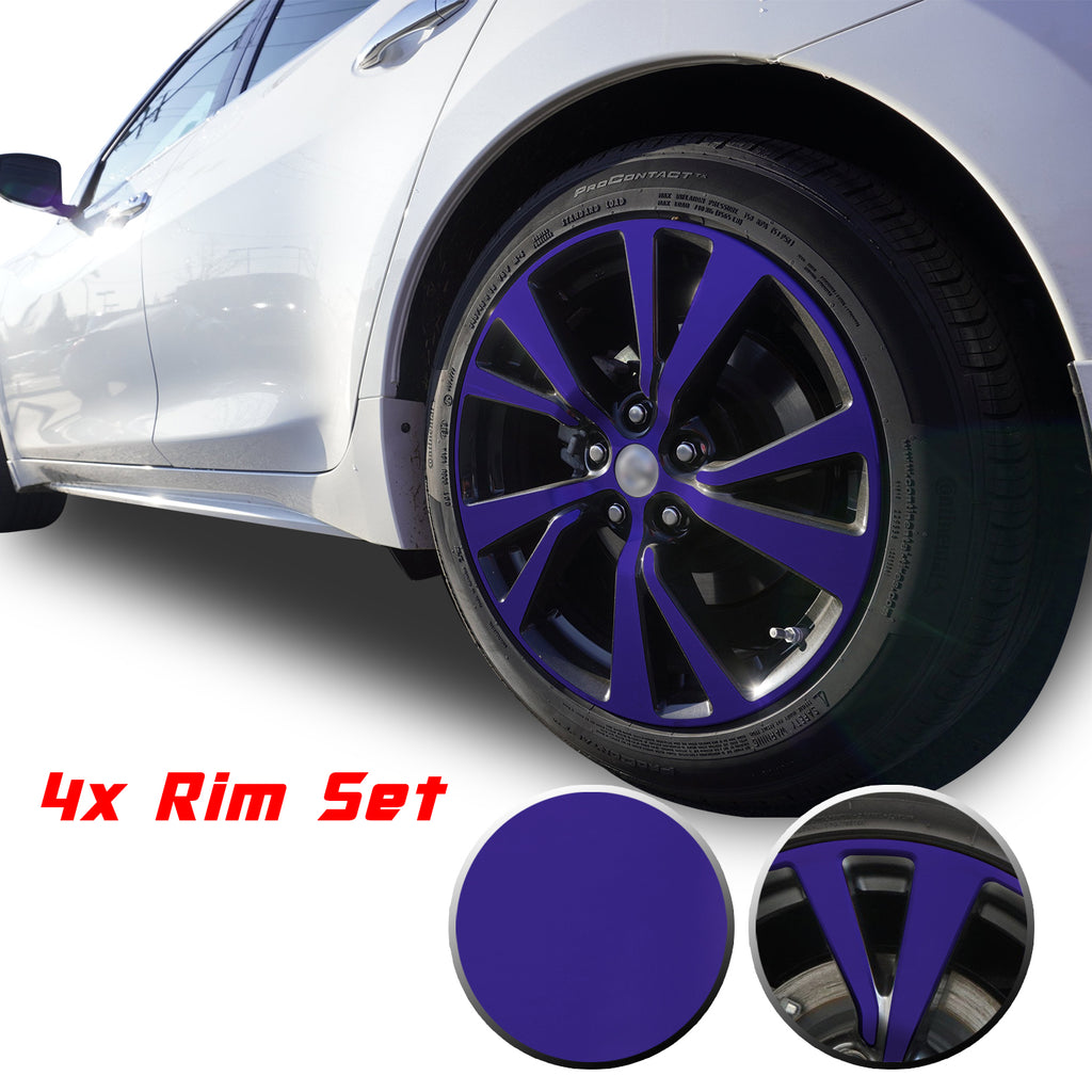18" Wheel Rim Chrome Delete Vinyl Wrap Overlay Kit Compatible with and Fits Maxima 2016 - 2020