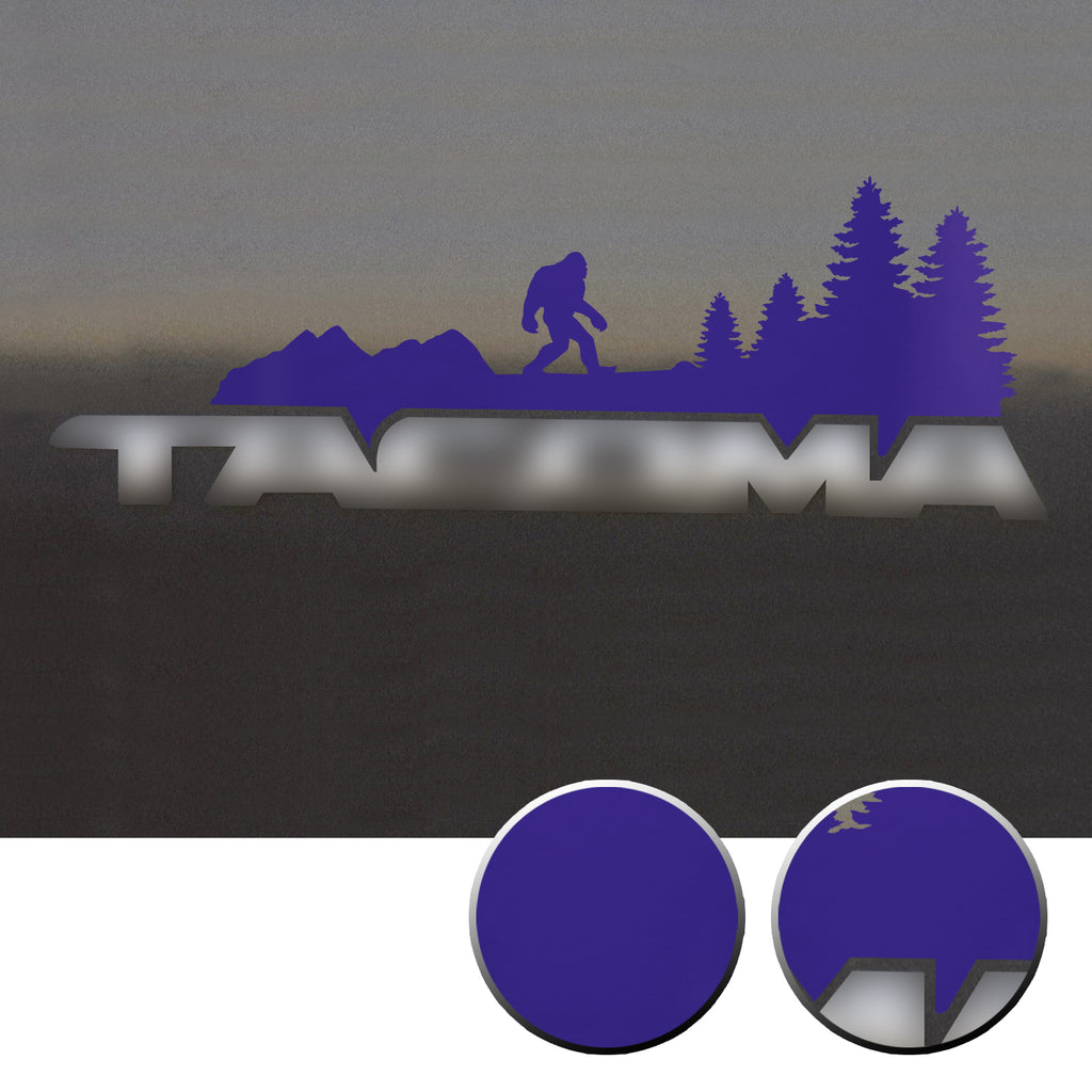 2x Door Badge Emblem Bigfoot Vinyl Decals Overlay Compatible with Toyota Tacoma 2005-2015