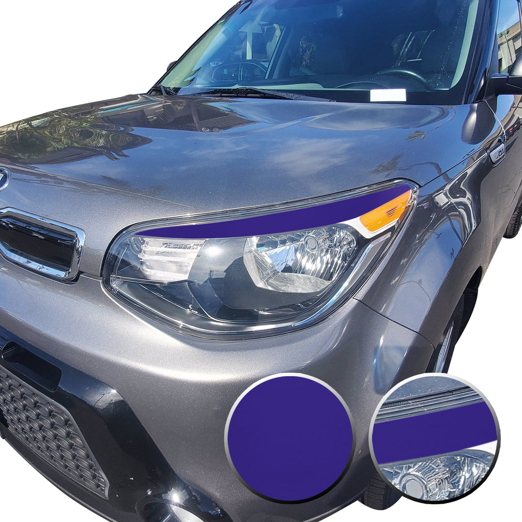 Eyelid Accent Overlay Precut Decal Vinyl Trim Compatible with and Fits Kia Soul 2014 2015 2016
