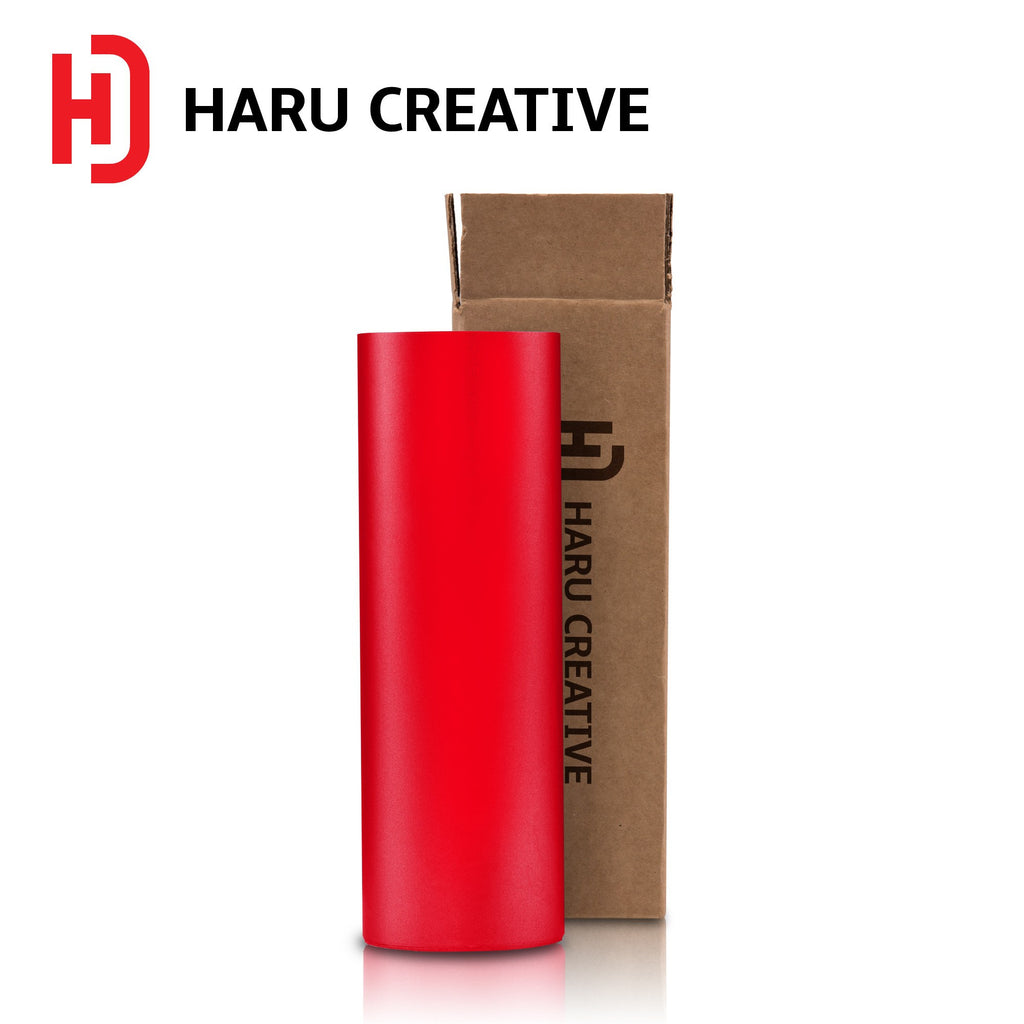 Red Matte Vinyl Wrap - Adhesive Decal Film Sheet Roll - Haru Creative Matte