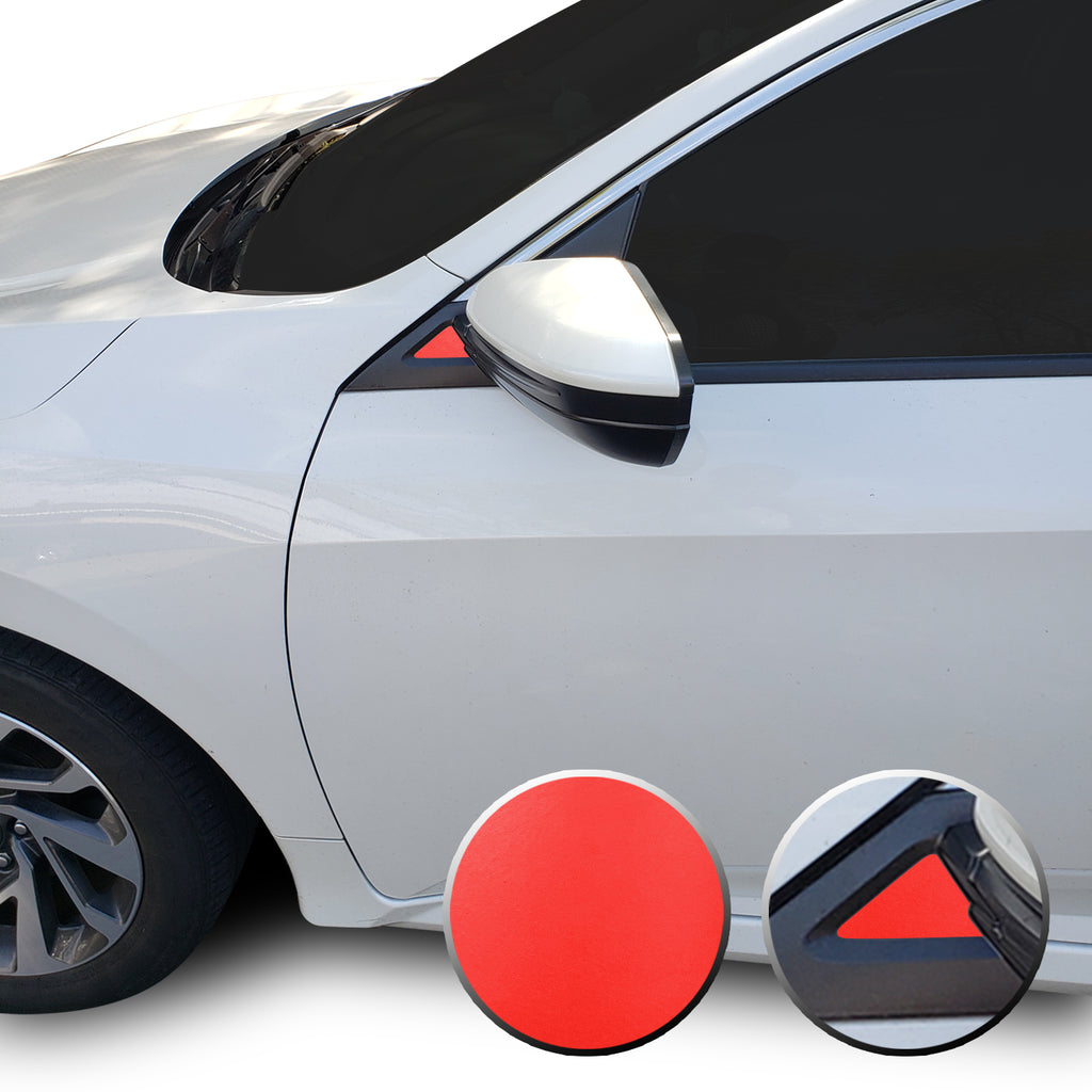 Side Mirror Accent Vinyl Decal Overlay Wrap Compatible with Honda Civic 2016-2020