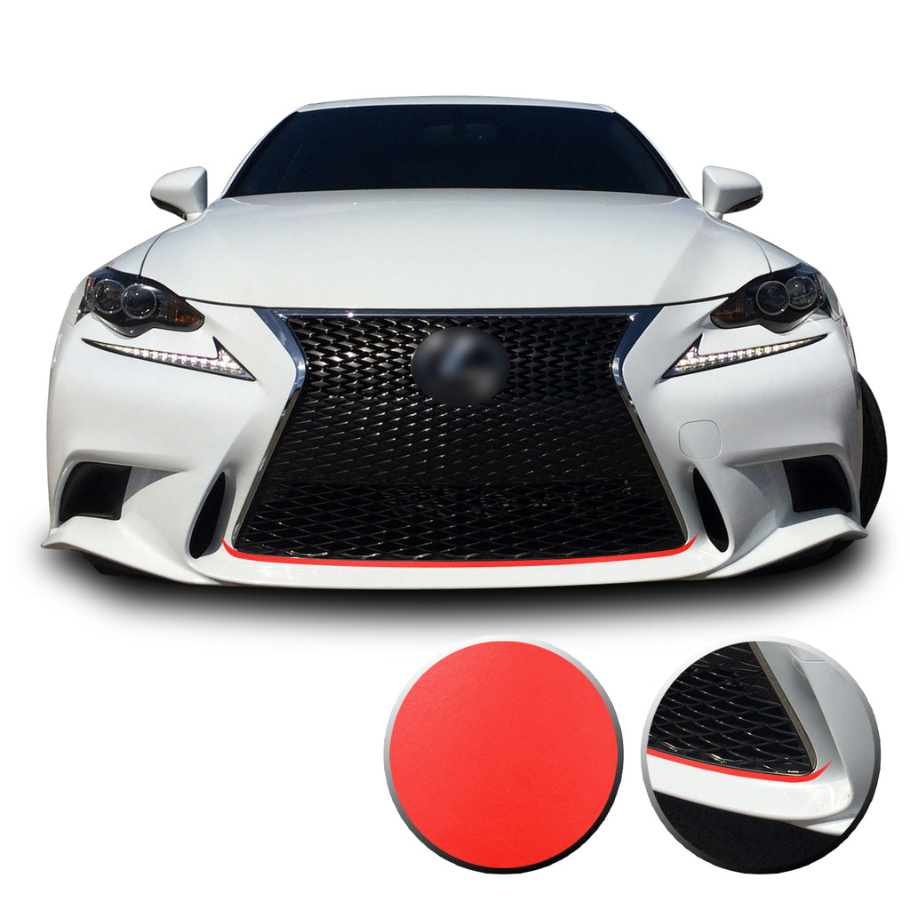 Front Grille Pinstripe Accent Vinyl Decal Overlay Wrap Compatible with Lexus IS200t IS250 IS300 IS F Sport 2014-2016