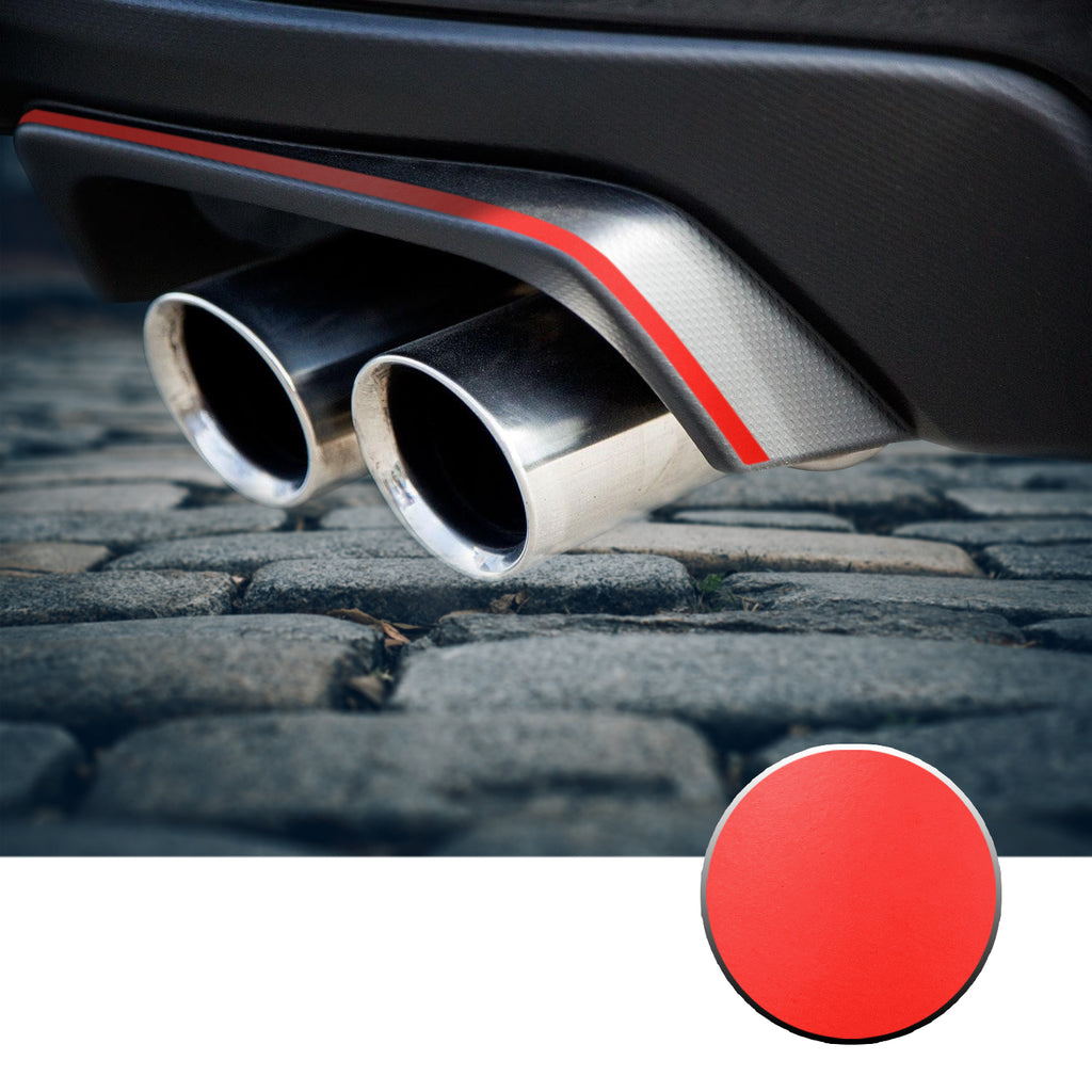 Exhaust Stripe Overlay Trim Decal Compatible With and Fits 2015-2020 Subaru WRX STi