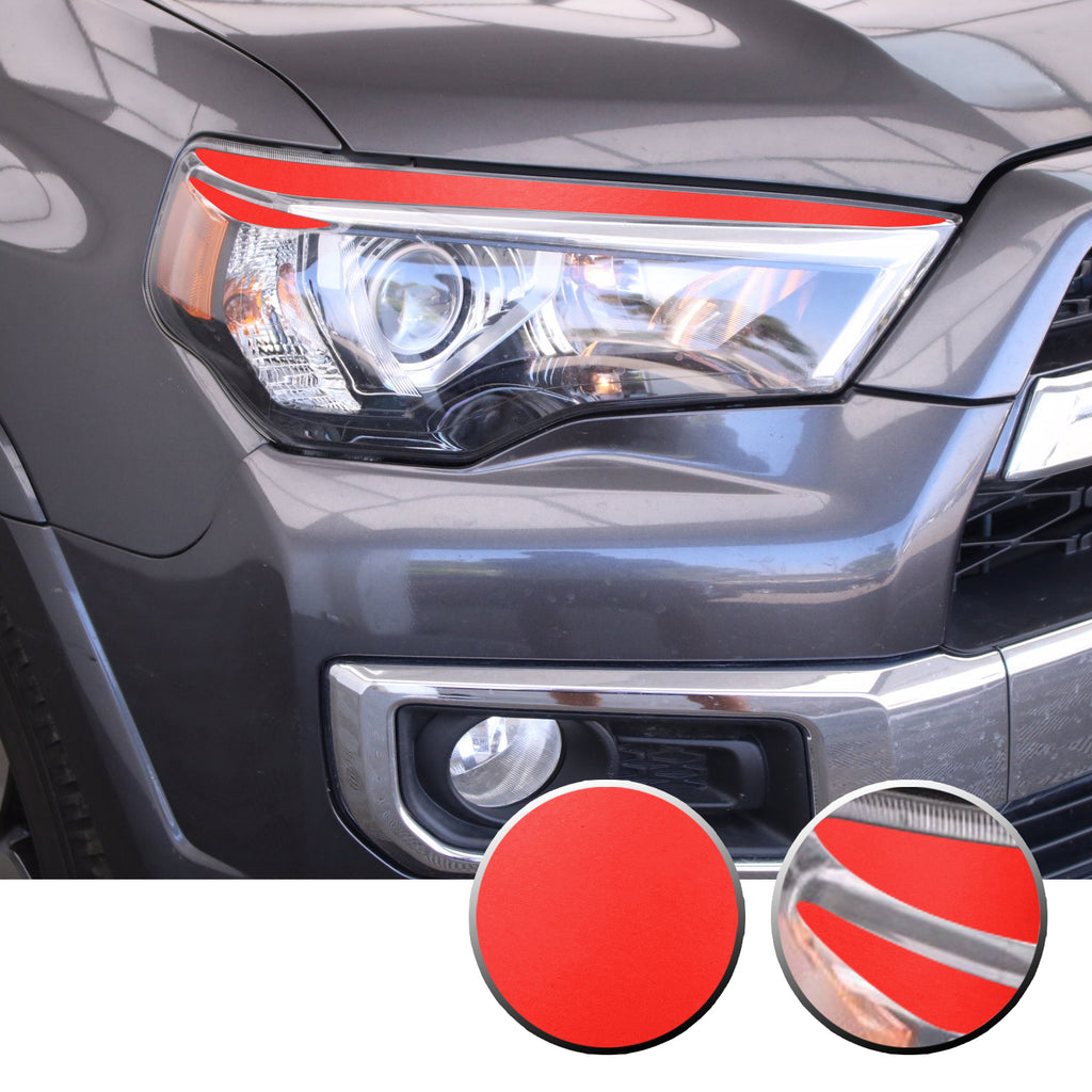 Headlight Eyelid Eyebrow Graphic Vinyl Decal Compatible with Toyota 4Runner 2010-2017