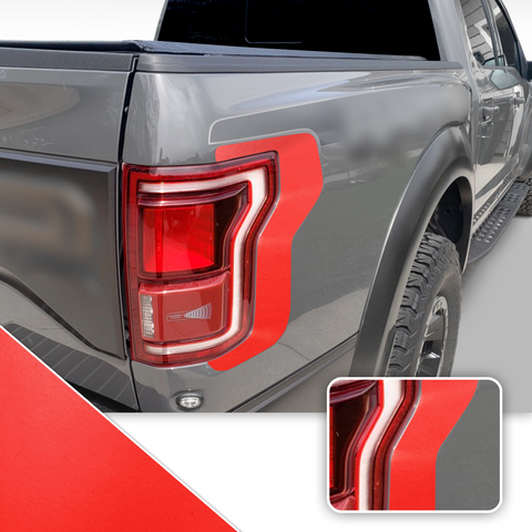 Taillight Accent Decal Overlay Trim Compatible with and Fits Raptor F-150 2018+