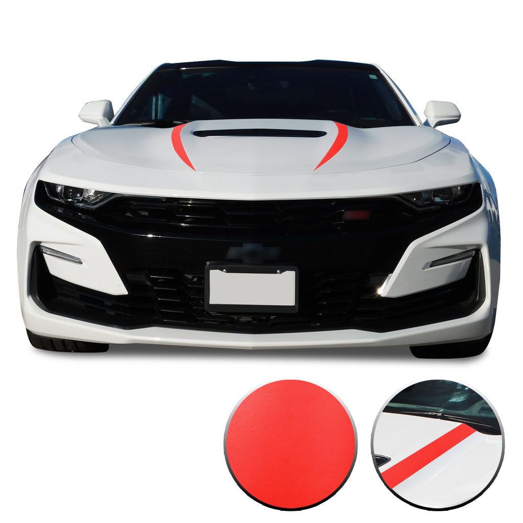 Front Hood Spear Vinyl Wrap Decal Cover Protector Compatible with and fits Camaro 2019-2020