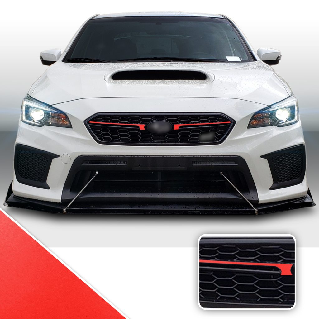 Fab JDM Pinstripe Grille Trim Decal Compatible With and Fits 2018-2020 Subaru WRX STi