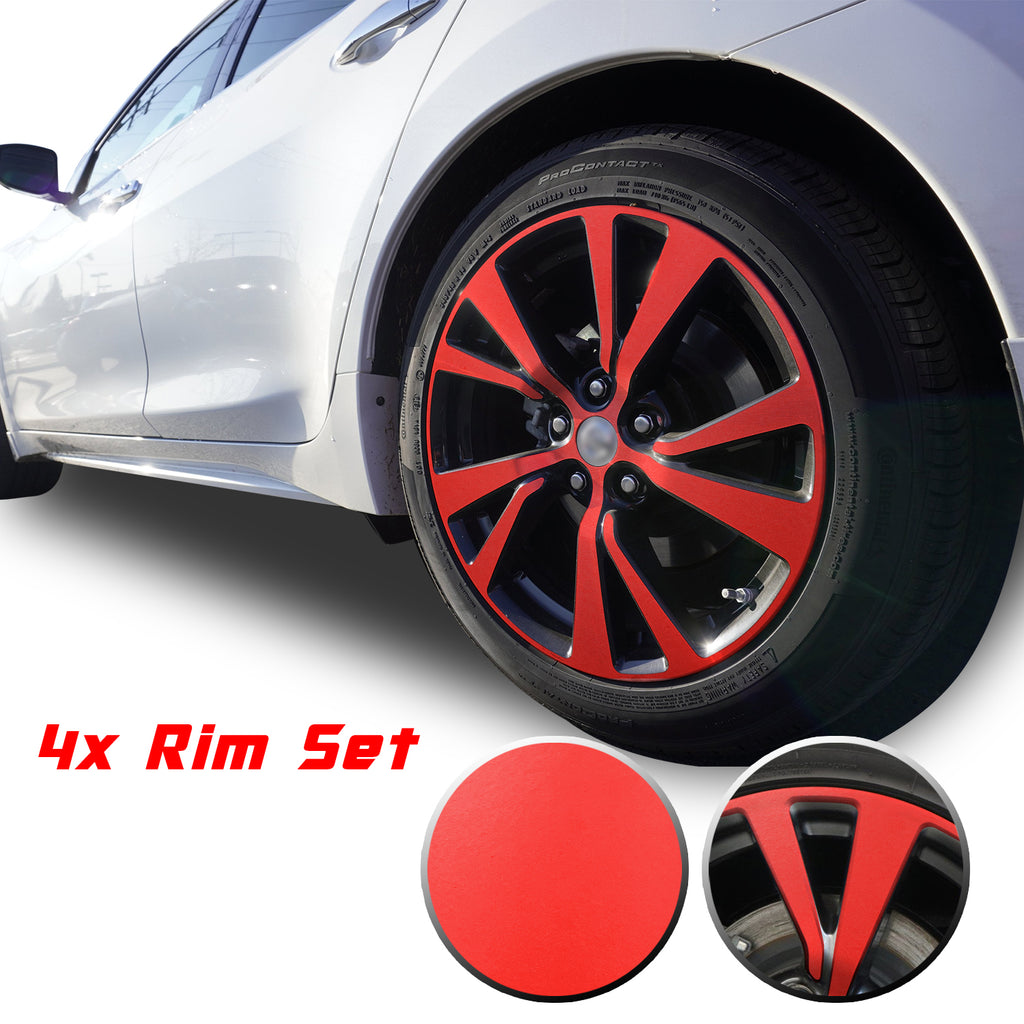 18" Wheel Rim Chrome Delete Vinyl Wrap Overlay Kit Compatible with and Fits Maxima 2016 - 2020