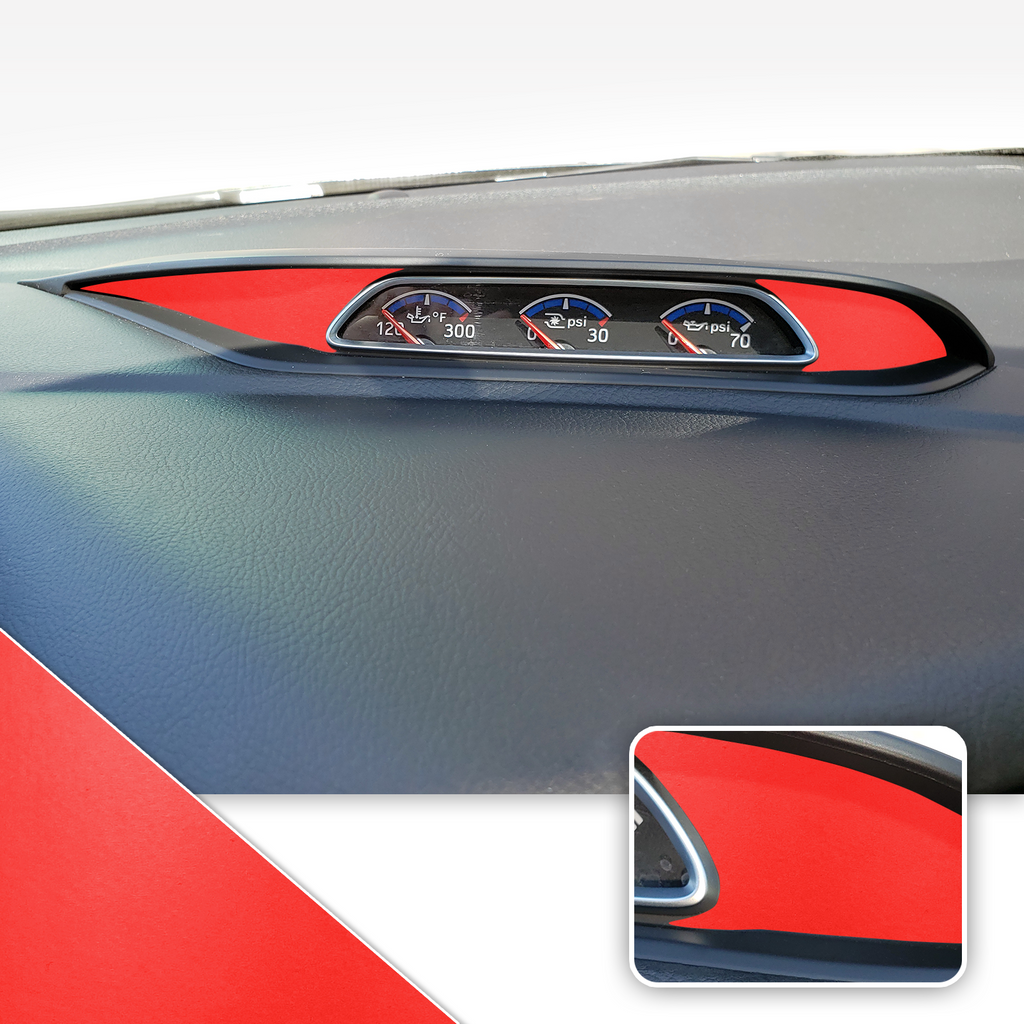 Turbo PSI Pod Instrument Gauges Vinyl Accent Overlay Wrap Trim Compatible with Ford Focus ST RS 2013-2018