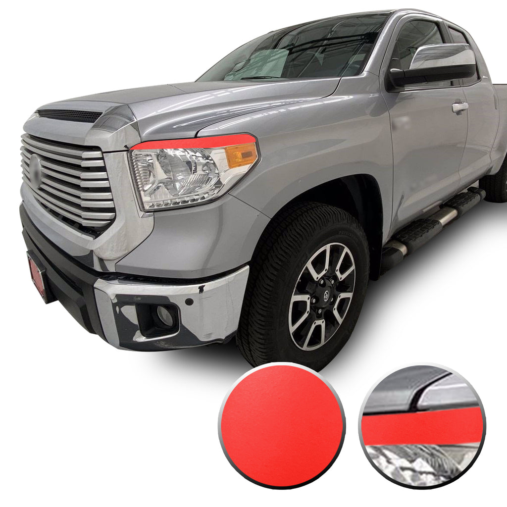 Headlight Eyelid Eyebrow Graphic Vinyl Decal Compatible with Toyota Tundra 2014-2017