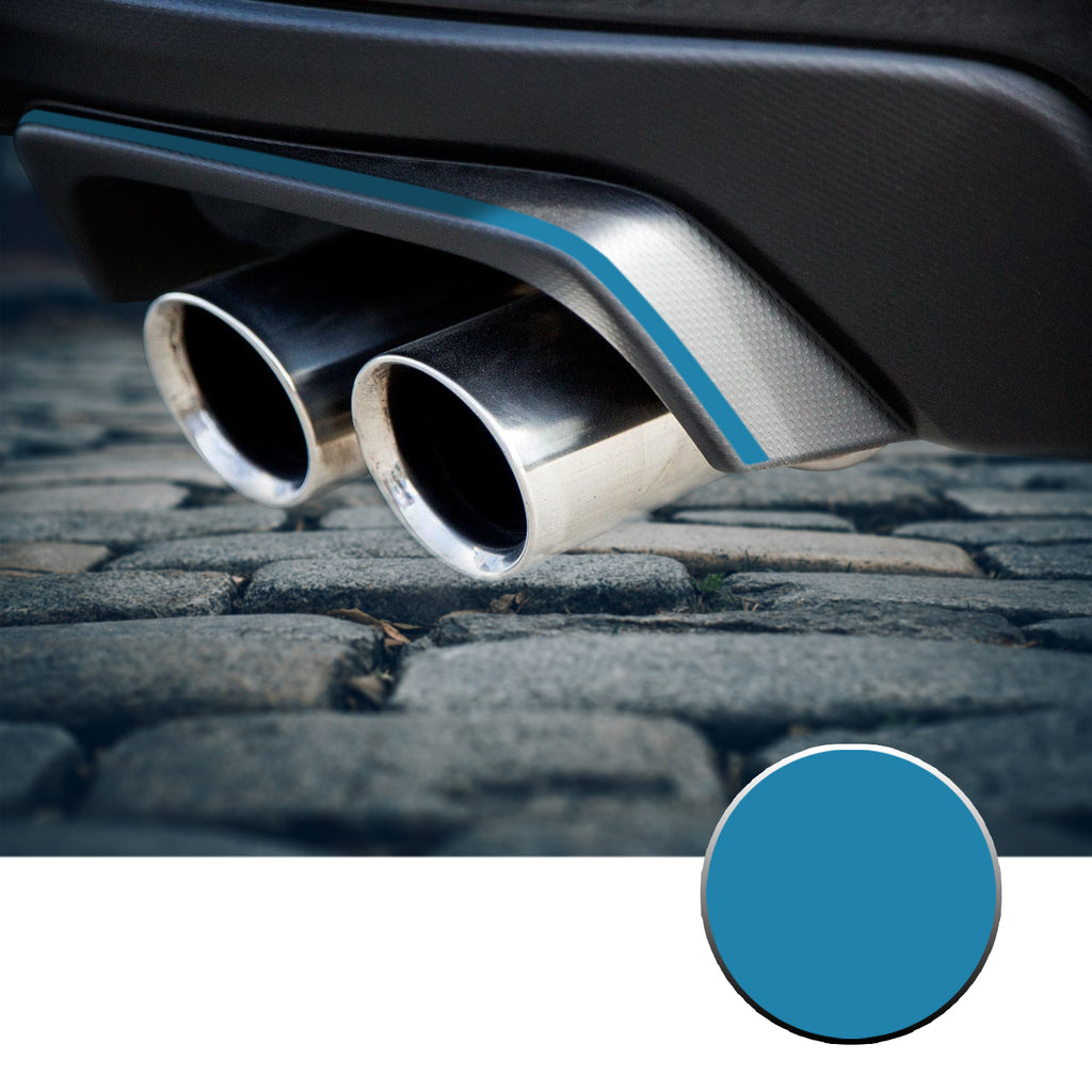 Exhaust Stripe Overlay Trim Decal Compatible With and Fits 2015-2020 Subaru WRX STi