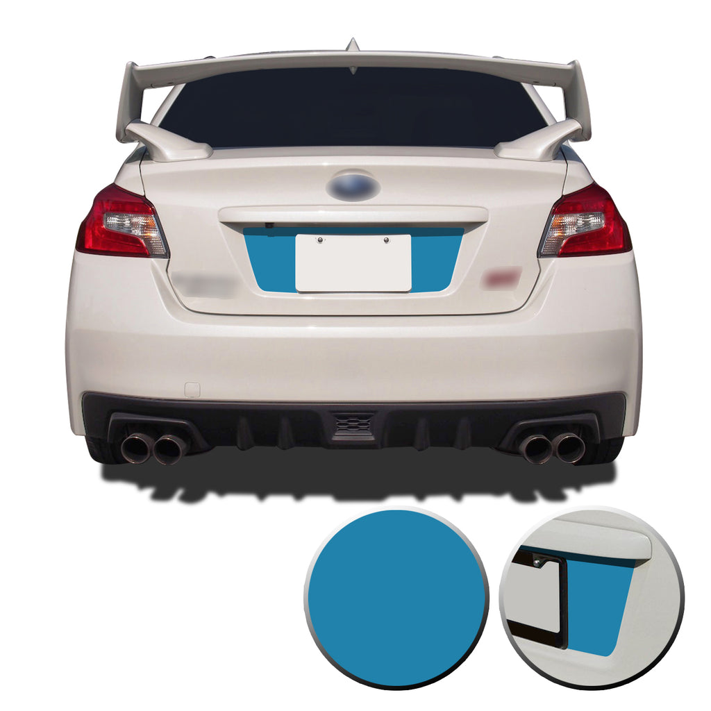 Trunk Rear License Trim Decal Overlay Compatible with and Fits Subaru WRX STi 2015-2020