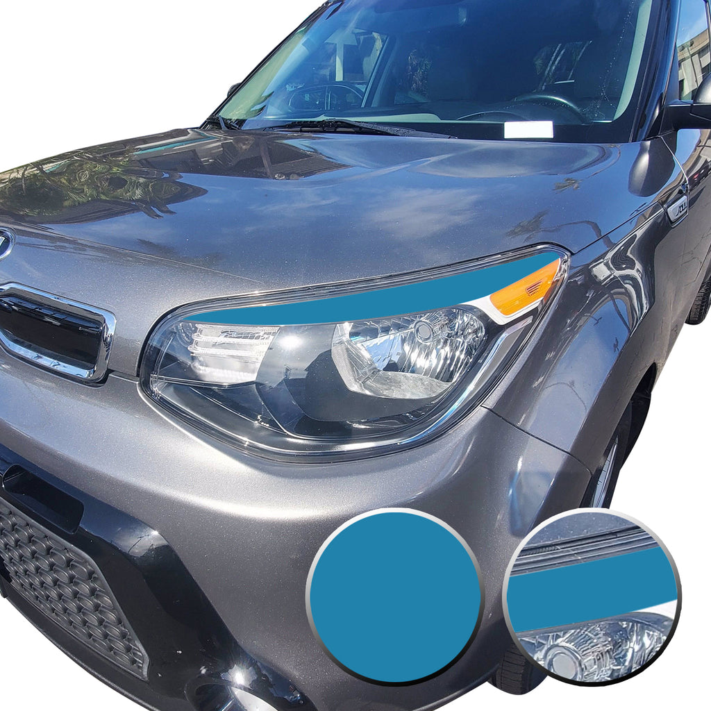 Eyelid Accent Overlay Precut Decal Vinyl Trim Compatible with and Fits Kia Soul 2014 2015 2016