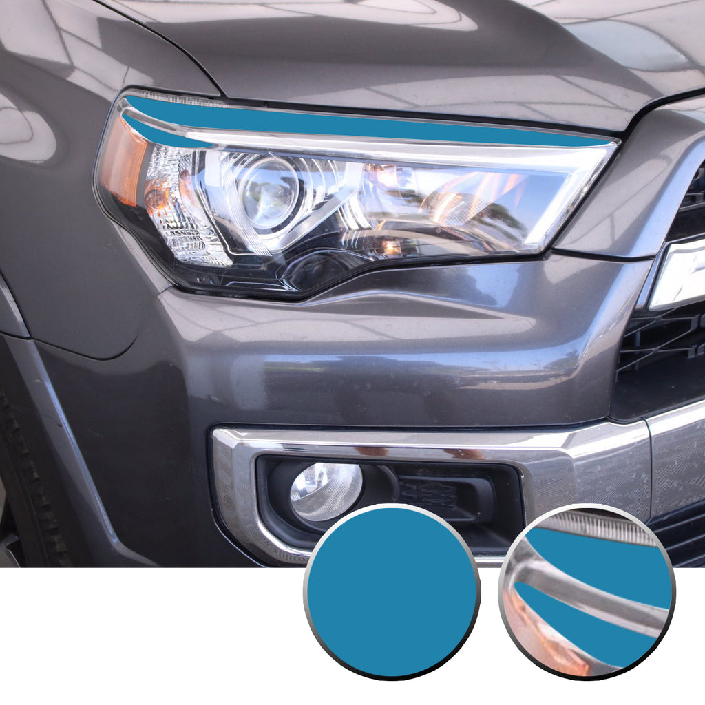 Headlight Eyelid Eyebrow Graphic Vinyl Decal Compatible with Toyota 4Runner 2010-2017