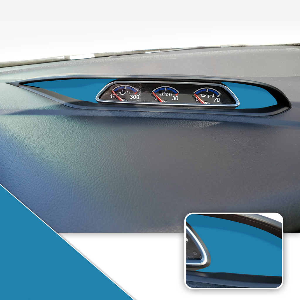 Turbo PSI Pod Instrument Gauges Vinyl Accent Overlay Wrap Trim Compatible with Ford Focus ST RS 2013-2018
