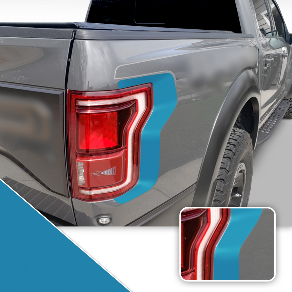 Taillight Accent Decal Overlay Trim Compatible with and Fits Raptor F-150 2018+