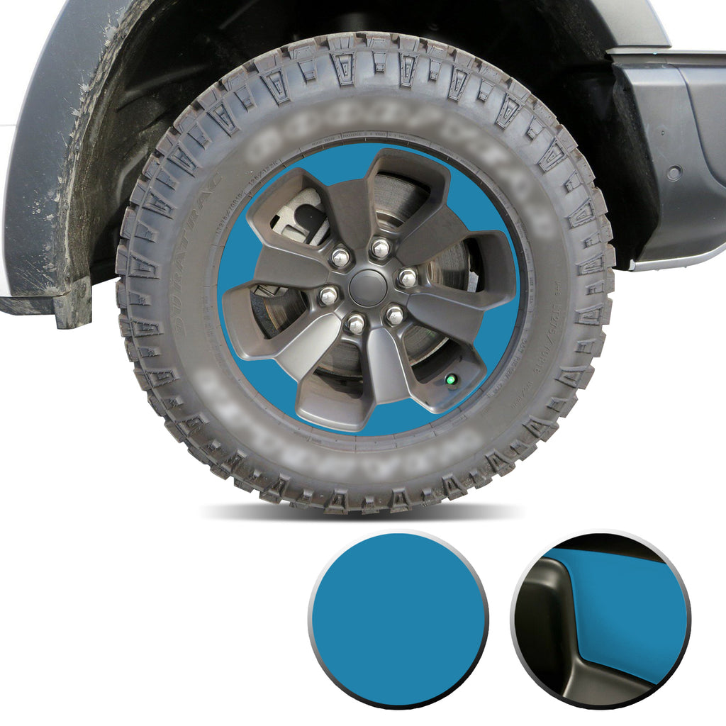 Full Wheel Overlay Rim Accent Vinyl Decal Wrap Compatible with Ram Rebel 2018+