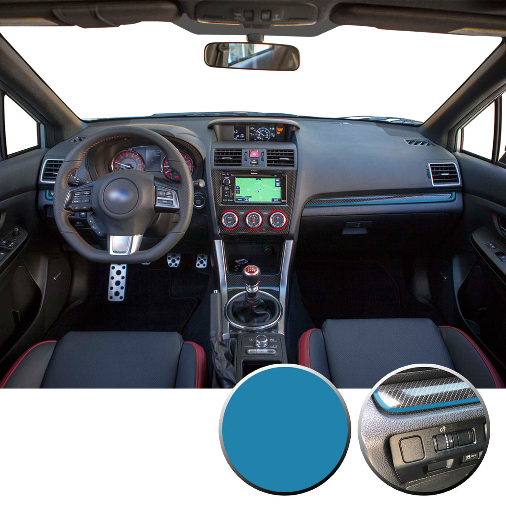 Interior Dash Pinstripe Vinyl Trim Decal Compatible with and Fits WRX STi Subaru 2015-2020