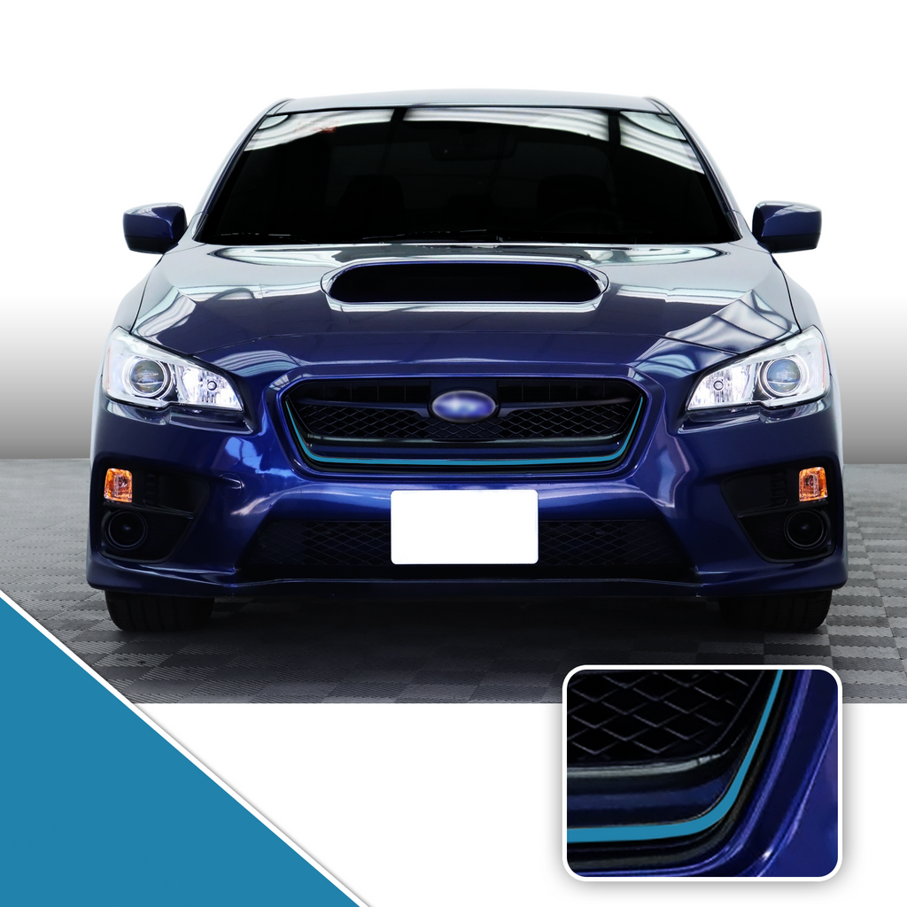 Front Grille Pinstripe Vinyl Decal Overlay Wrap Trim Compatible with and Fits WRX STi 2015-2017