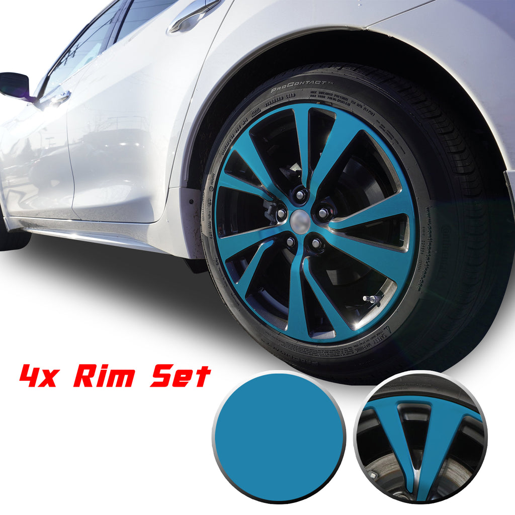 18" Wheel Rim Chrome Delete Vinyl Wrap Overlay Kit Compatible with and Fits Maxima 2016 - 2020