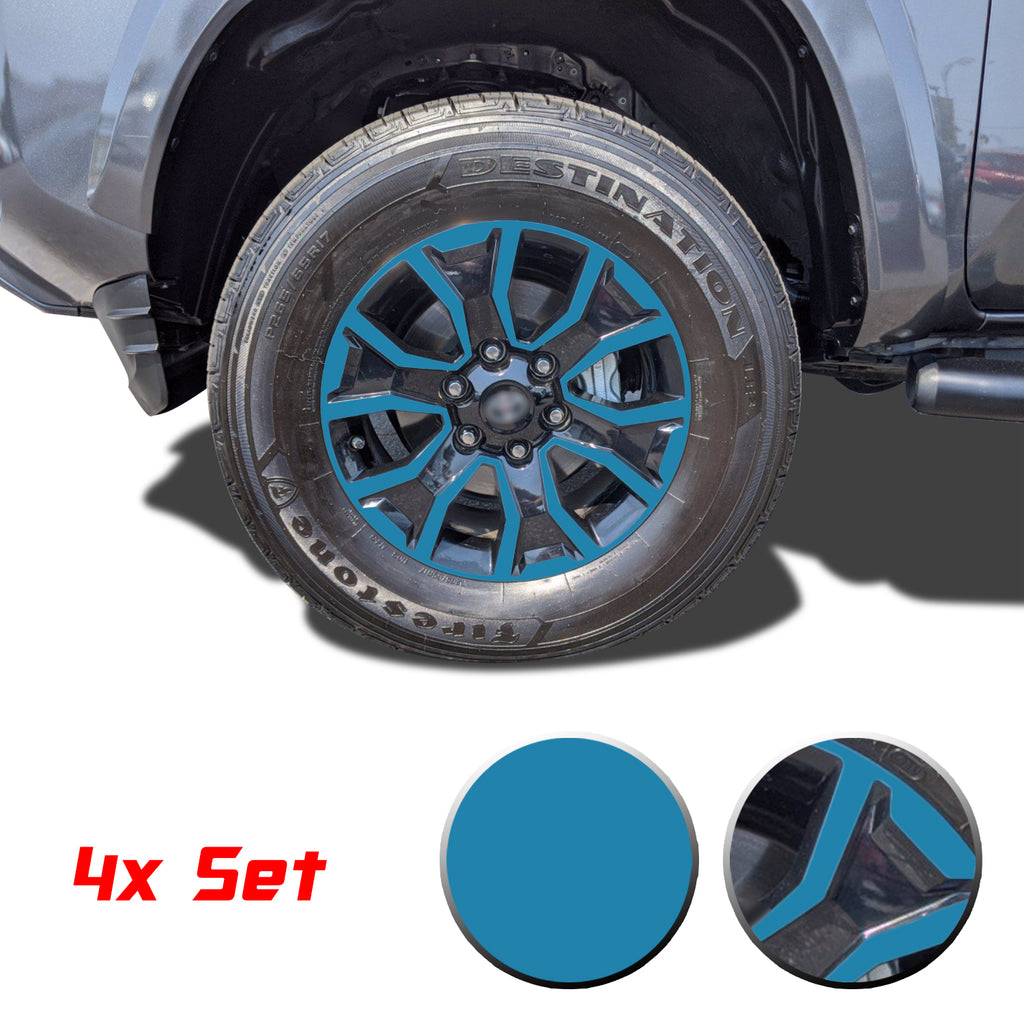 17" Wheel Rim Vinyl Overlay Decals Wrap Trim Compatible with and Fits Tacoma TRD Sport 2020 2021
