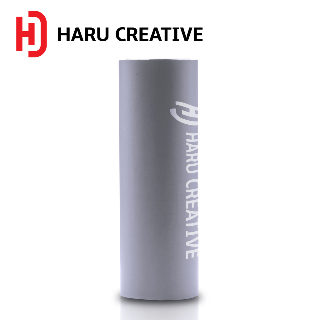 Silver Matte Vinyl Wrap - Adhesive Decal Film Sheet Roll - Haru Creative Matte