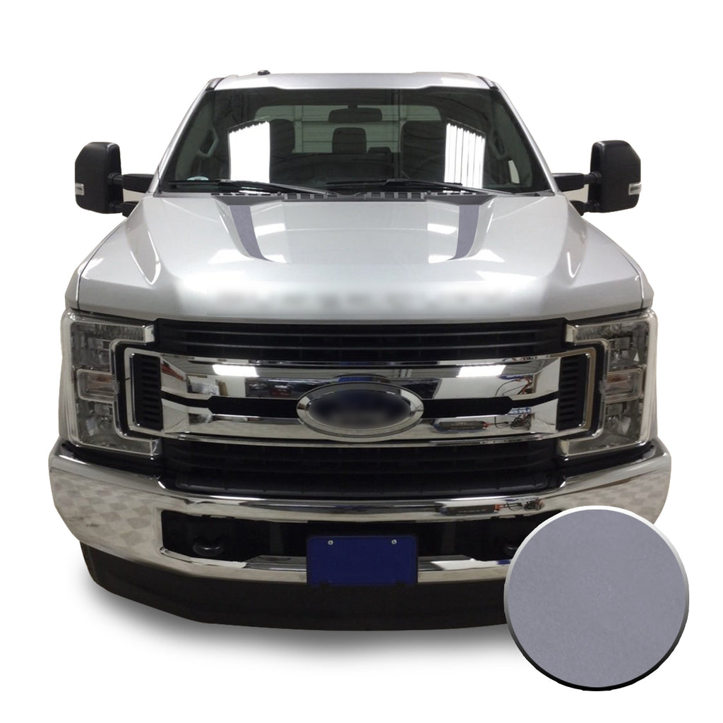 Hood Spears Stripes Vinyl Decal Overlay Wrap Trim Compatible with and Fits Super Duty F250 F350 F450 2017-2019