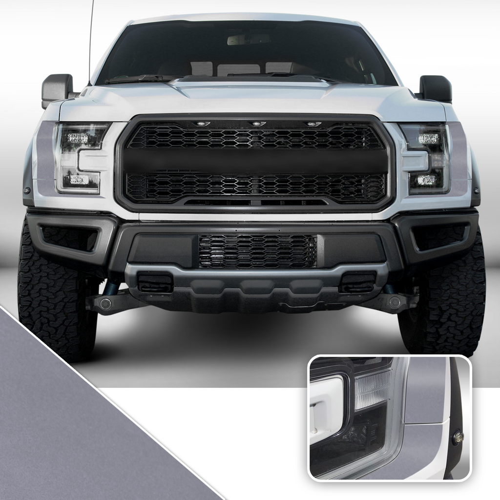 Headlight Accent Decal Overlay Trim Compatible with and Fits Raptor F-150 2018+