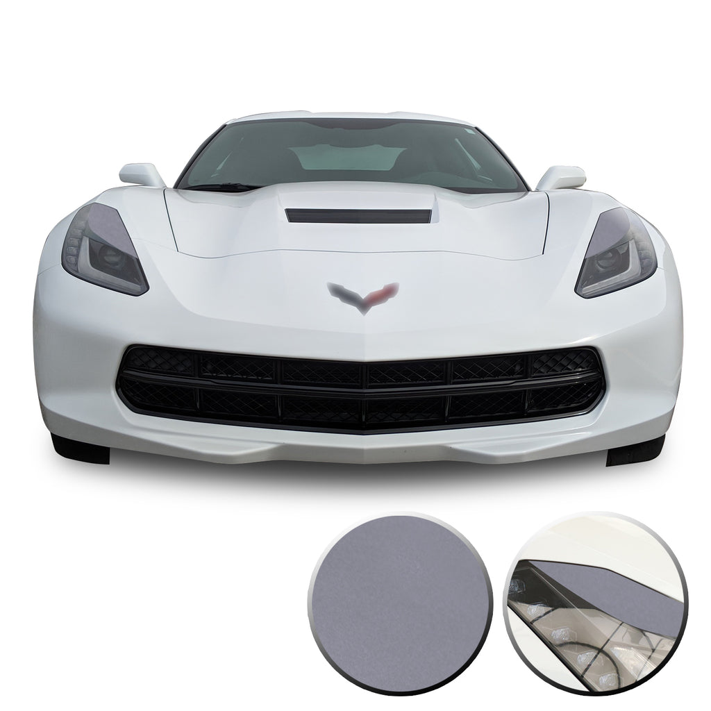 Headlight Eyelids Vinyl Decal Overlay Wrap Compatible with Corvette C7 2014-2019