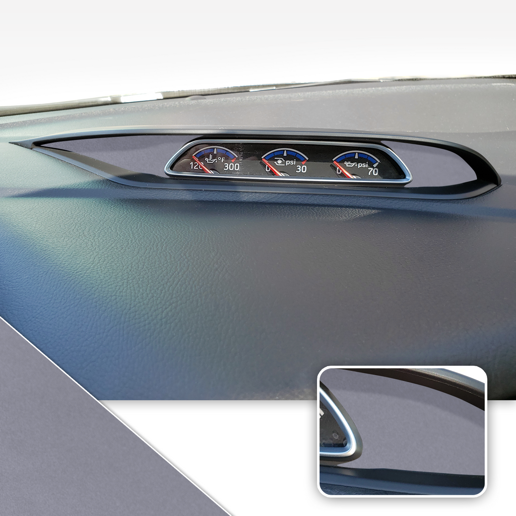 Turbo PSI Pod Instrument Gauges Vinyl Accent Overlay Wrap Trim Compatible with Ford Focus ST RS 2013-2018